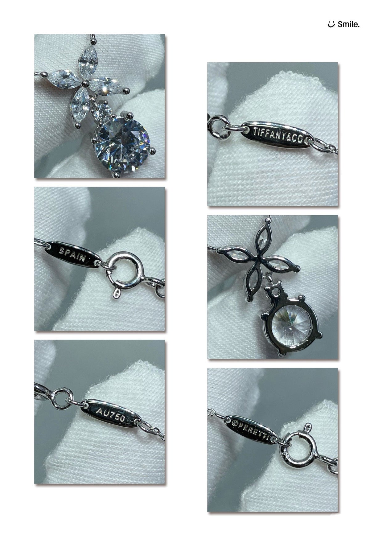 [Resenara Jewelry]VICTORIA PENDANT SILVER DIAMOND NECKLACE