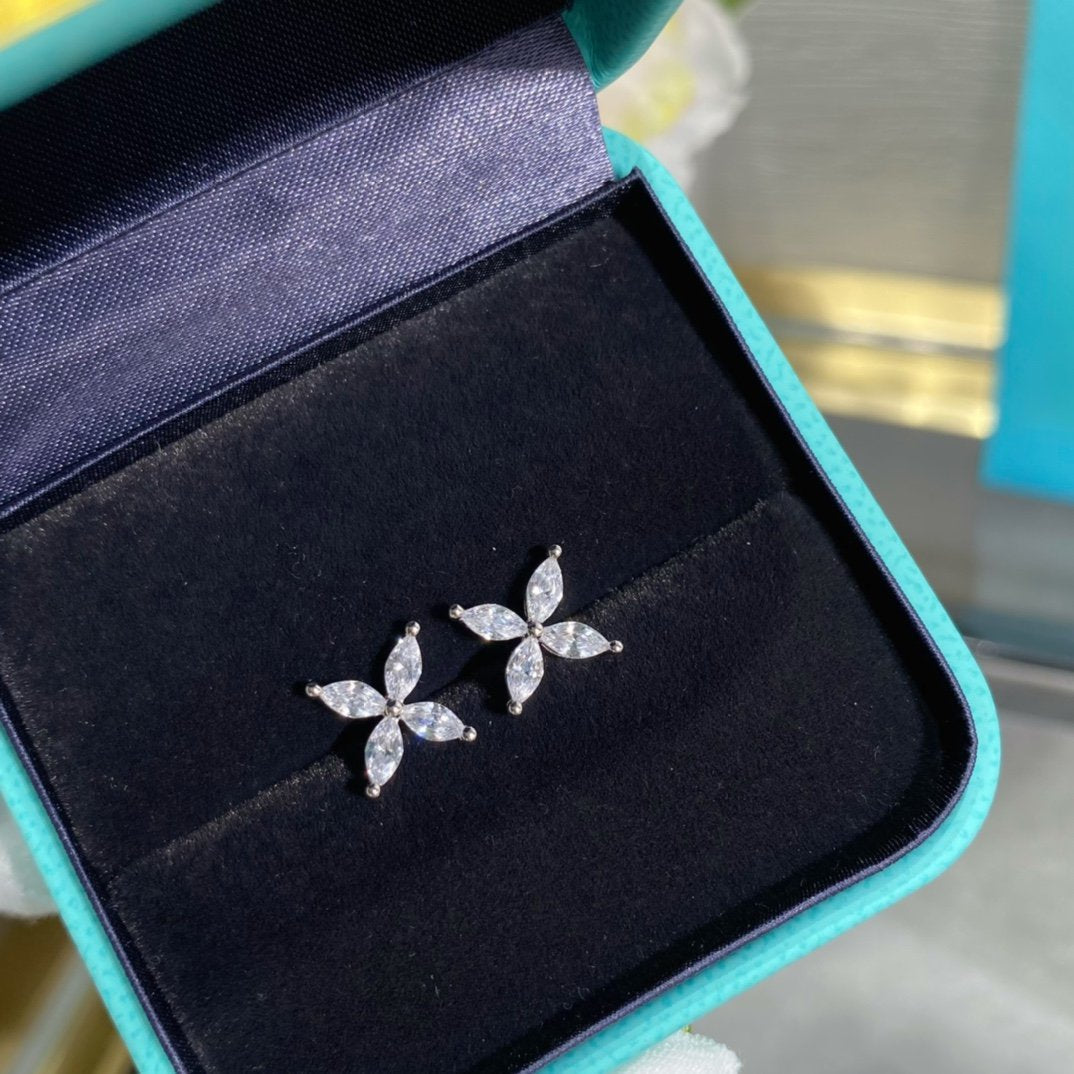 [Resenara Jewelry]VICTORIA SILVER DIAMOND STUD MINI EARRINGS