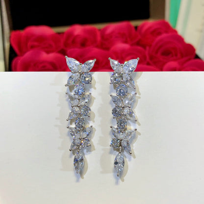 [Resenara Jewelry]VICTORIA SILVER DIAMOND DROP EARRINGS
