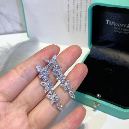 [Resenara Jewelry]VICTORIA SILVER DIAMOND DROP EARRINGS
