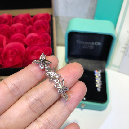 [Resenara Jewelry]VICTORIA SILVER DIAMOND DROP EARRINGS