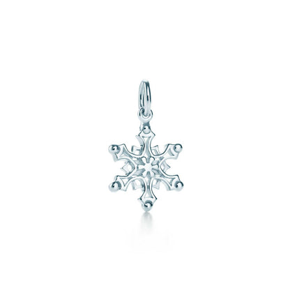 [Resenara Jewelry]STERLING SILVER SNOWFLAKE PENDANT NECKLACE