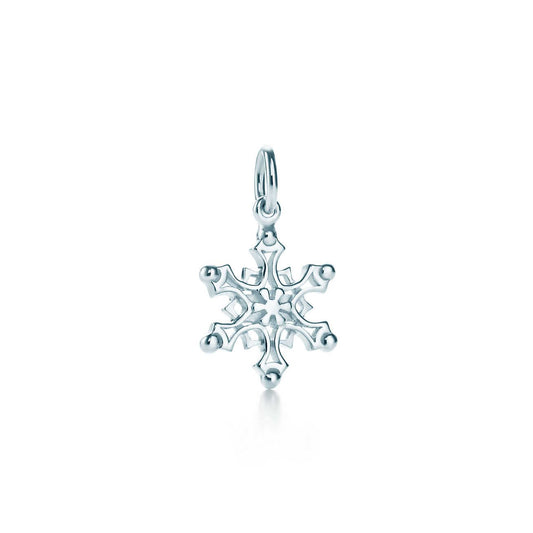 [Resenara Jewelry]STERLING SILVER SNOWFLAKE PENDANT NECKLACE