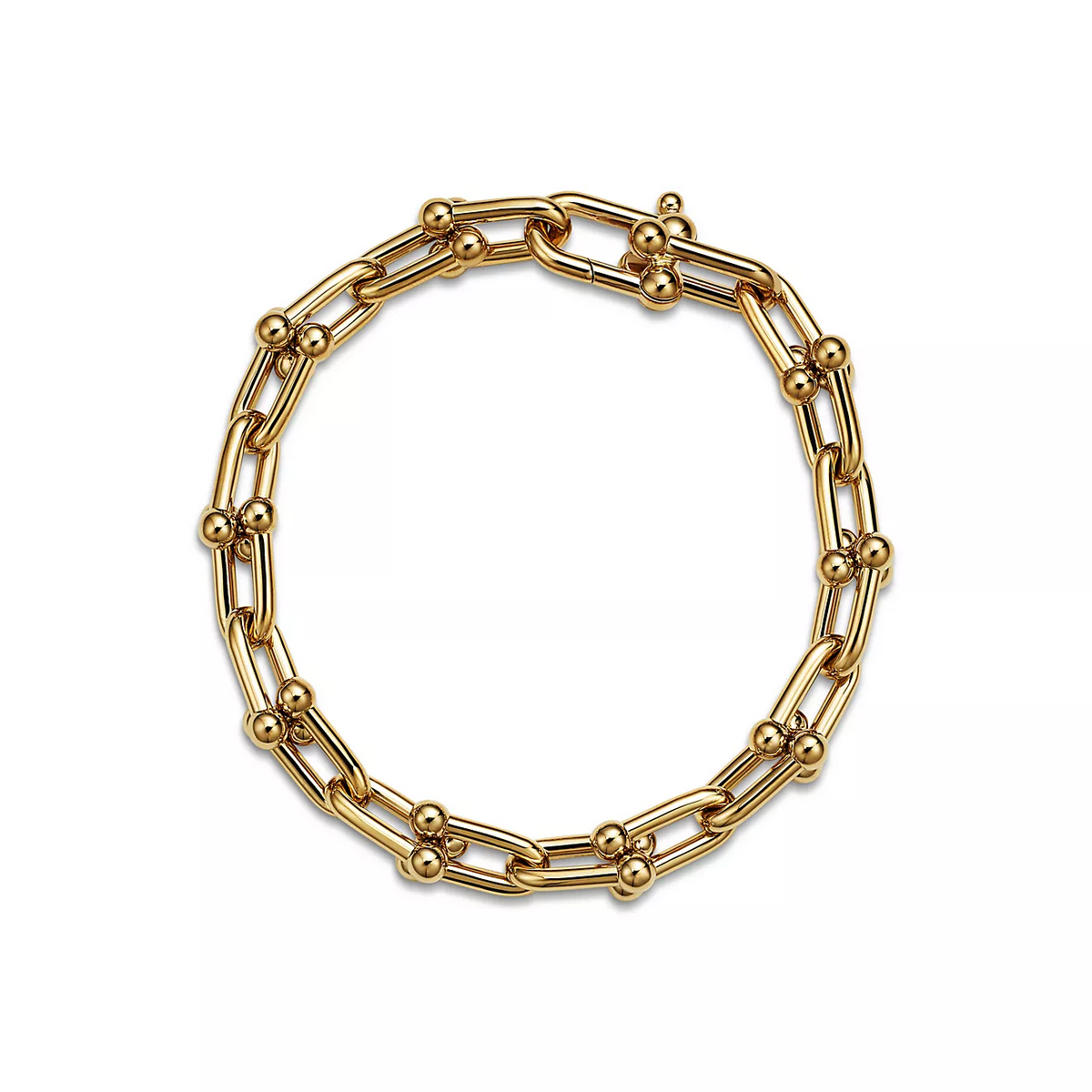 [Resenara Jewelry]HARDWEAR MEDIUM LINK 20 MOTIF GOLD BRACELET