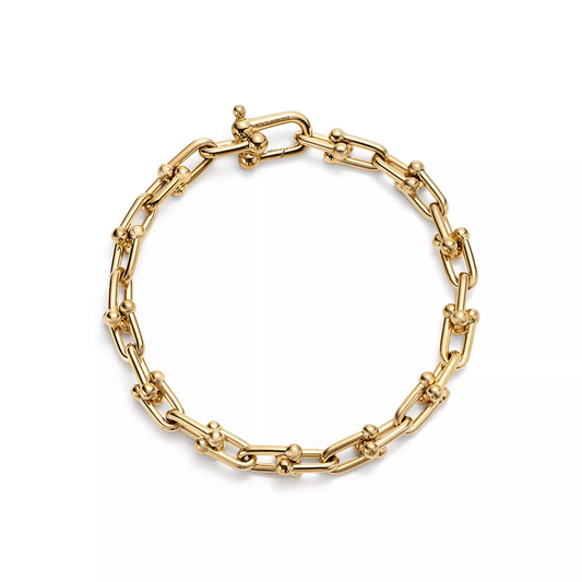 [Resenara Jewelry]HARDWEAR SMALL LINK 26 MOTIF GOLD BRACELET