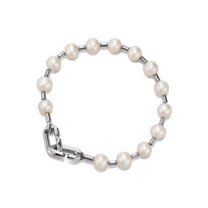 [Resenara Jewelry]PEARL 7-8MM SILVER BRACELET