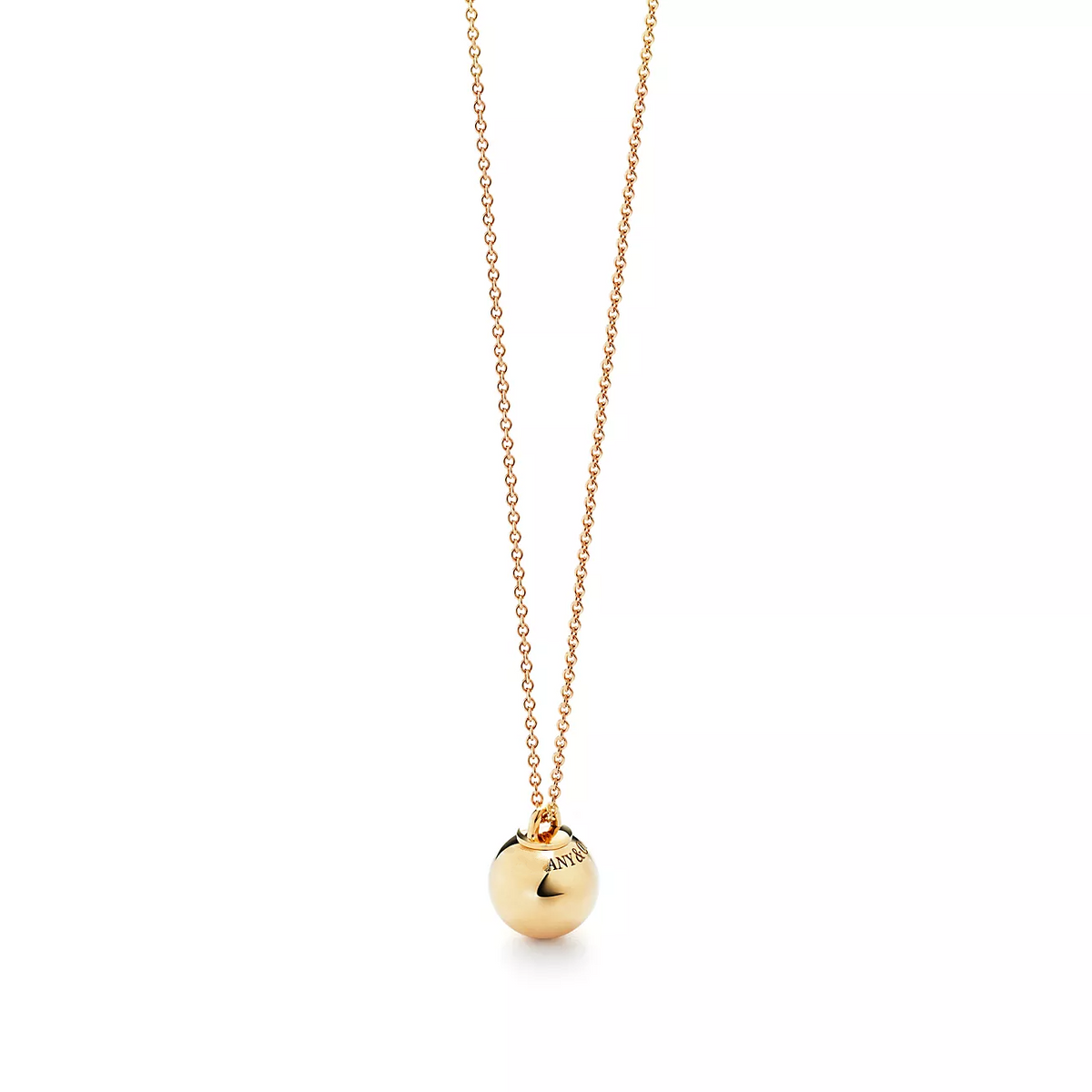 [Resenara Jewelry]BALL PENDANT 12.75MM NECKLACE