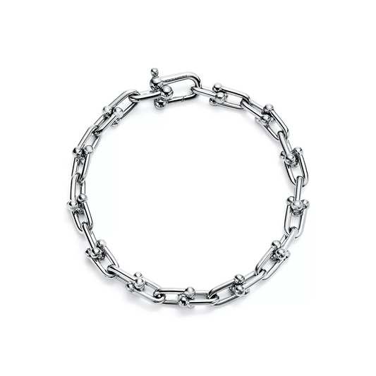 [Resenara Jewelry]HARDWEAR SMALL LINK 26 MOTIF SILVER BRACELET