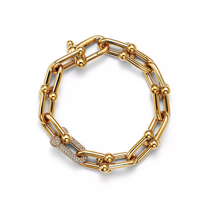 [Resenara Jewelry]HARDWEAR LARGE LINK GOLD DIAMOND BRACELET