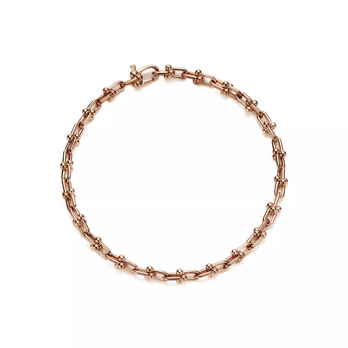 [Resenara Jewelry]HARDWEAR MICRO LINK 44 MOTIF PINK GOLD BRACELET