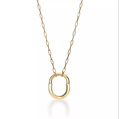 [Resenara Jewelry]LOCK NECKLACE GOLD