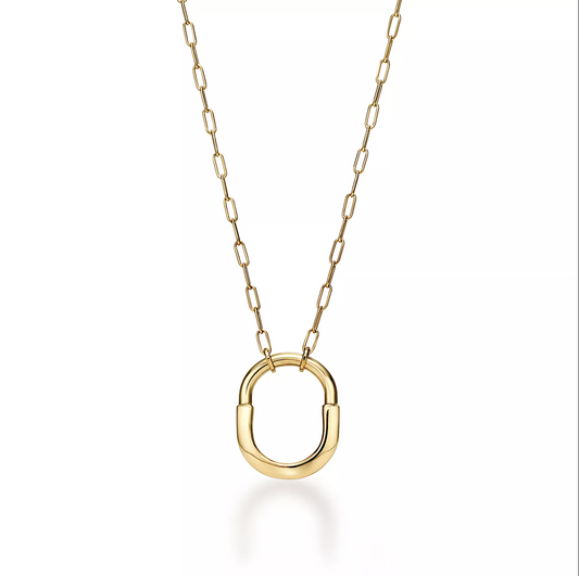 [Resenara Jewelry]LOCK NECKLACE GOLD