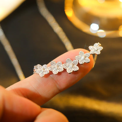 [Resenara Jewelry]]wild flower diamond line pendant