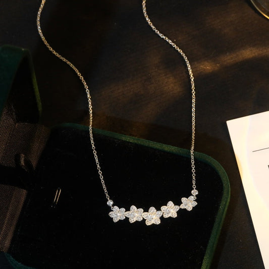 [Resenara Jewelry]]wild flower diamond line pendant