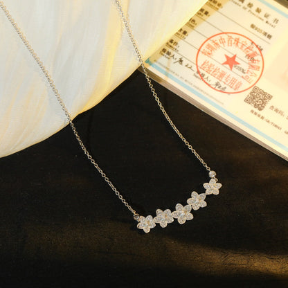 [Resenara Jewelry]]wild flower diamond line pendant
