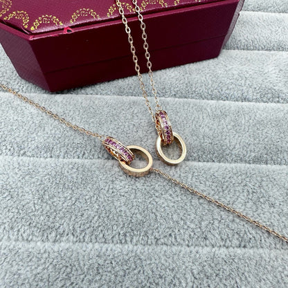 {
  "Renovia Jewelry": "レノビア・ジュエリー",
  "LOVE DOUBLE PINK STONES RING BRACELET": "LOVE ダブルピンクストーン リングブレスレット"
}