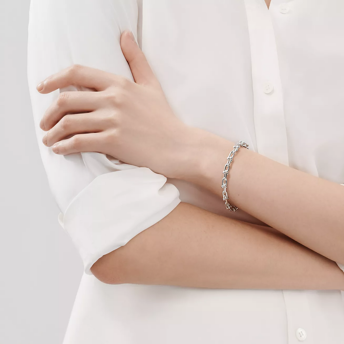 [Resenara Jewelry]HARDWEAR SMALL LINK 26 MOTIF SILVER BRACELET