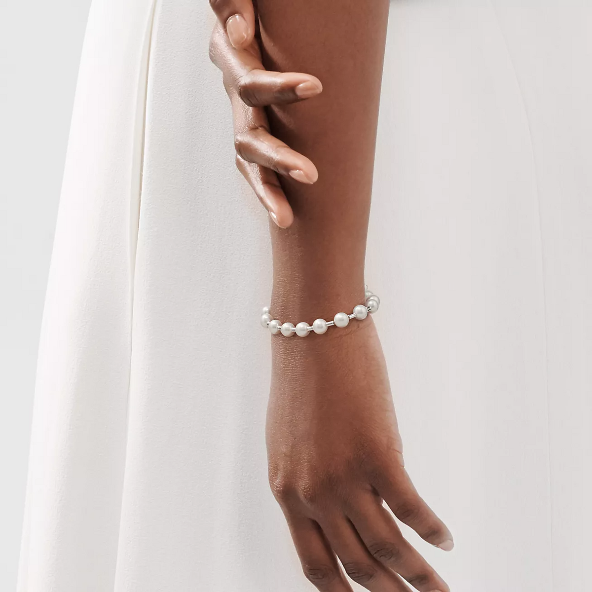 [Resenara Jewelry]PEARL 7-8MM SILVER BRACELET