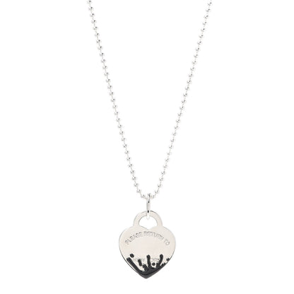 [Resenara Jewelry]COLOUR HEART SPLASH TAG NECKLACE