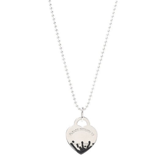[Resenara Jewelry]COLOUR HEART SPLASH TAG NECKLACE