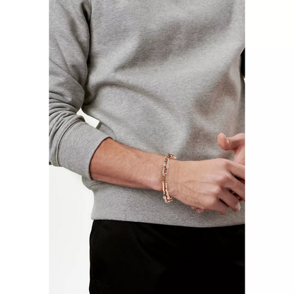 [Resenara Jewelry]HARDWEAR LARGE LINK PINK GOLD PAVED DIAMOND BRACELET