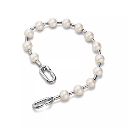 [Resenara Jewelry]PEARL 7-8MM SILVER BRACELET