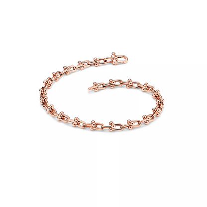 [Resenara Jewelry]HARDWEAR MICRO LINK 44 MOTIF PINK GOLD BRACELET
