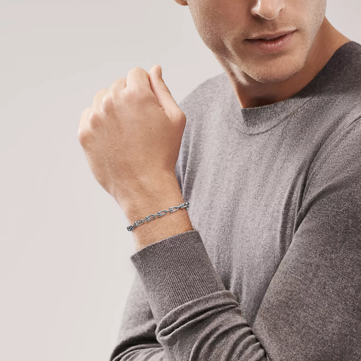 [Resenara Jewelry]HARDWEAR SMALL LINK 26 MOTIF SILVER BRACELET