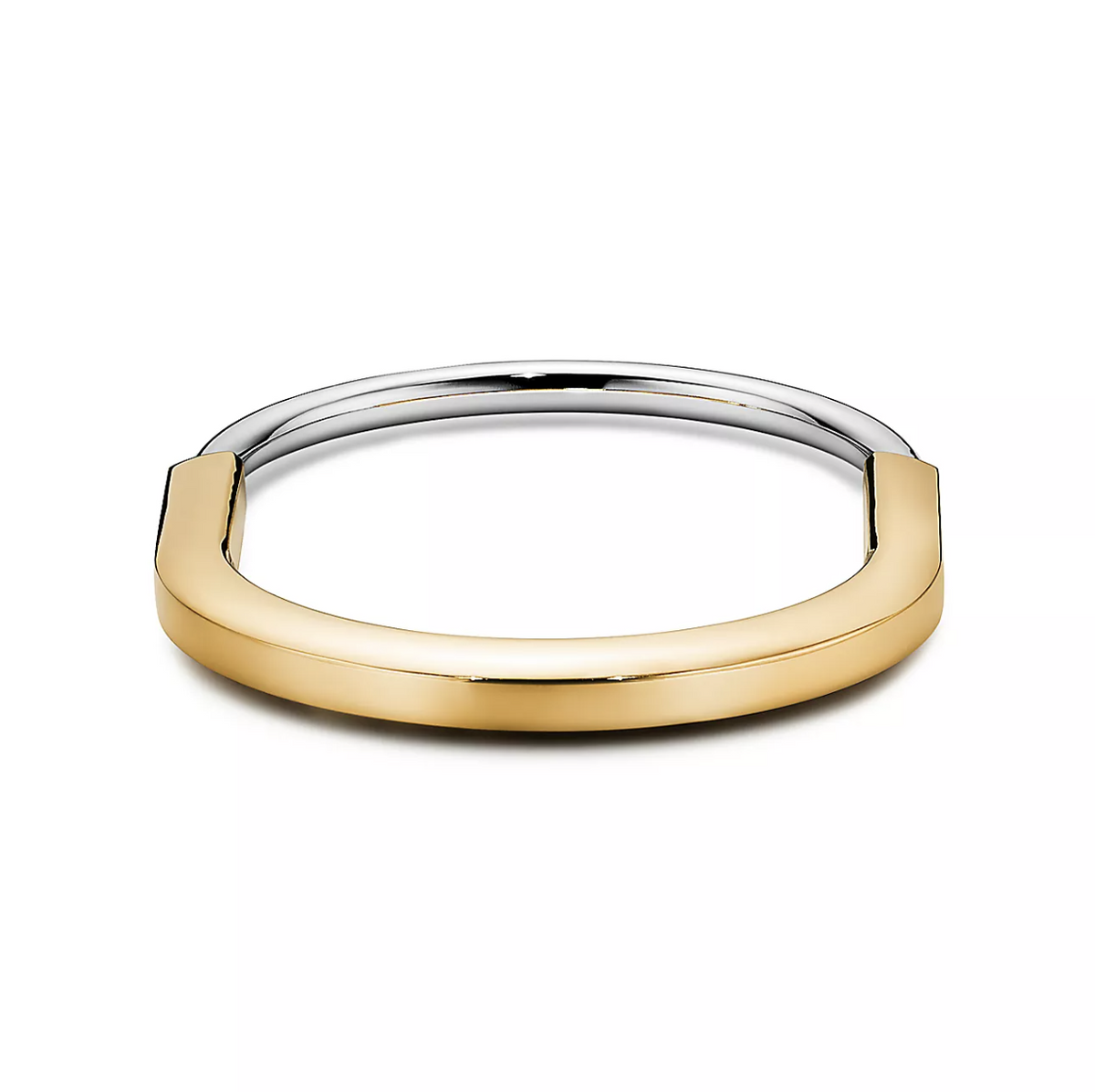 [Resenara Jewelry]LOCK BRACELET YELLOW AND WHITE GOLD