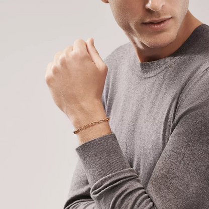 [Resenara Jewelry]HARDWEAR SMALL LINK 26 MOTIF PINK GOLD BRACELET