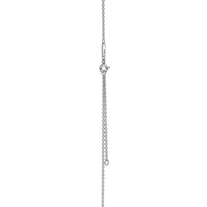 [Resenara Jewelry]KNOT PENDANT SILVER DIAMOND NECKLACE