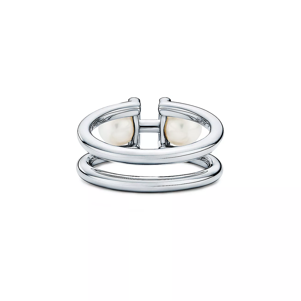 [Resenara Jewelry]DOUBLE PEARL SILVER RING