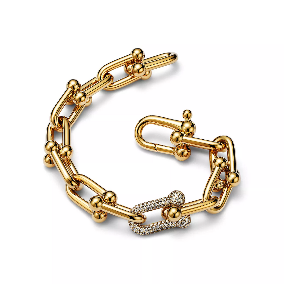 [Resenara Jewelry]HARDWEAR LARGE LINK GOLD DIAMOND BRACELET