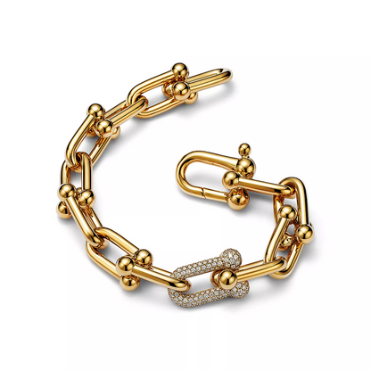 [Resenara Jewelry]HARDWEAR LARGE LINK GOLD DIAMOND BRACELET