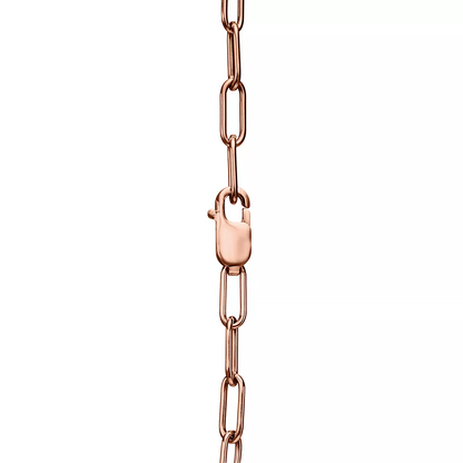 [Resenara Jewelry]LOCK SMALL PENDANT PINK DIAMOND PINK GOLD NECKLACE