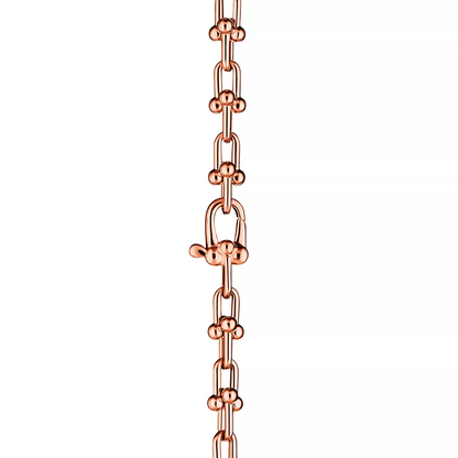 [Resenara Jewelry]HARDWEAR MICRO LINK 44 MOTIF PINK GOLD BRACELET