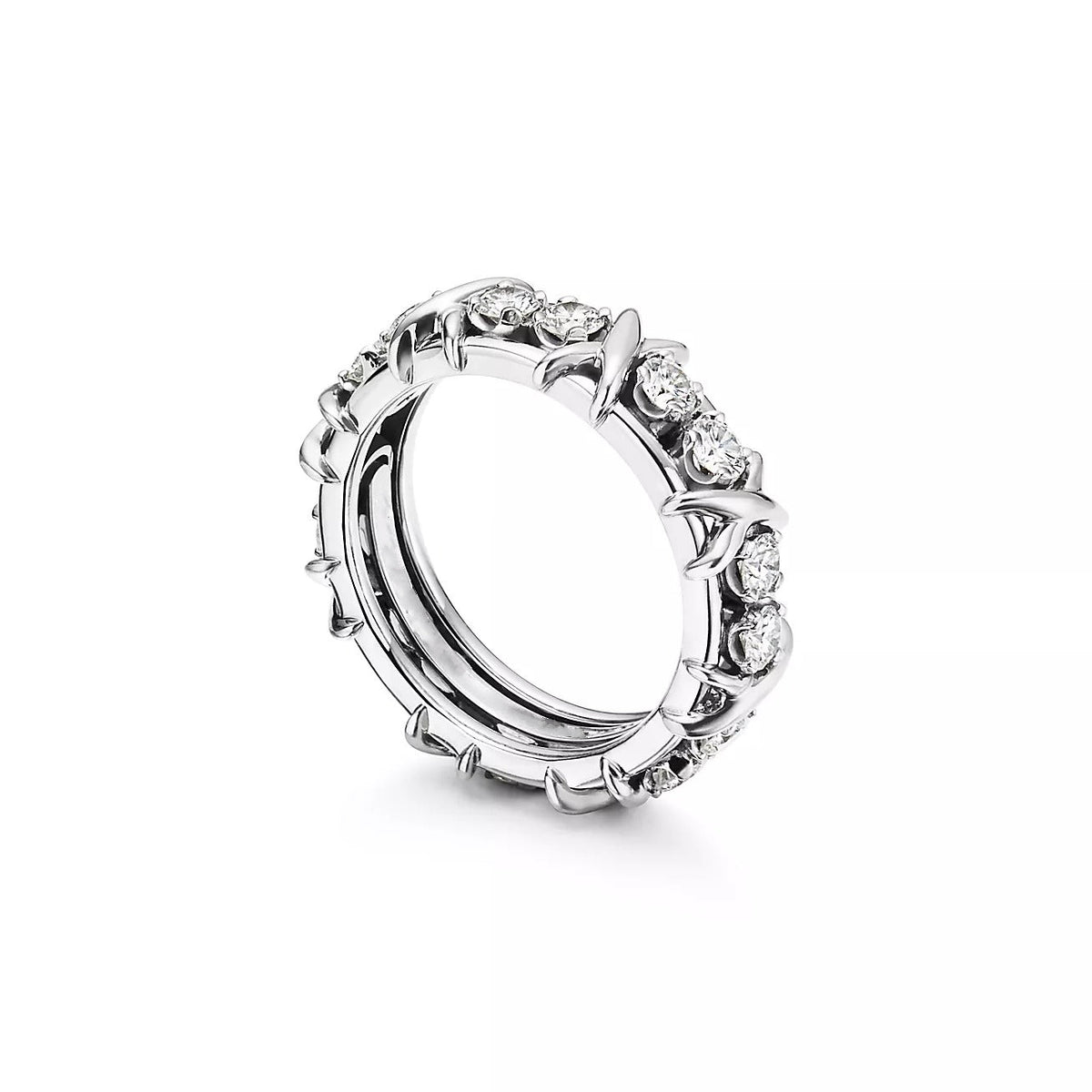 [Resenara Jewelry]SIXTEEN STONE SILVER RING