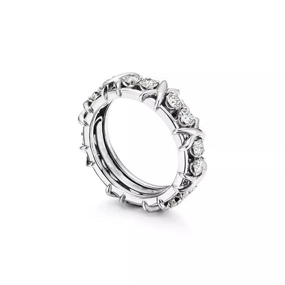 [Resenara Jewelry]SIXTEEN STONE SILVER RING