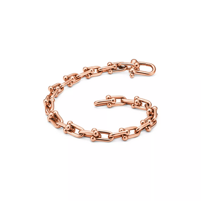[Resenara Jewelry]HARDWEAR SMALL LINK 26 MOTIF PINK GOLD BRACELET