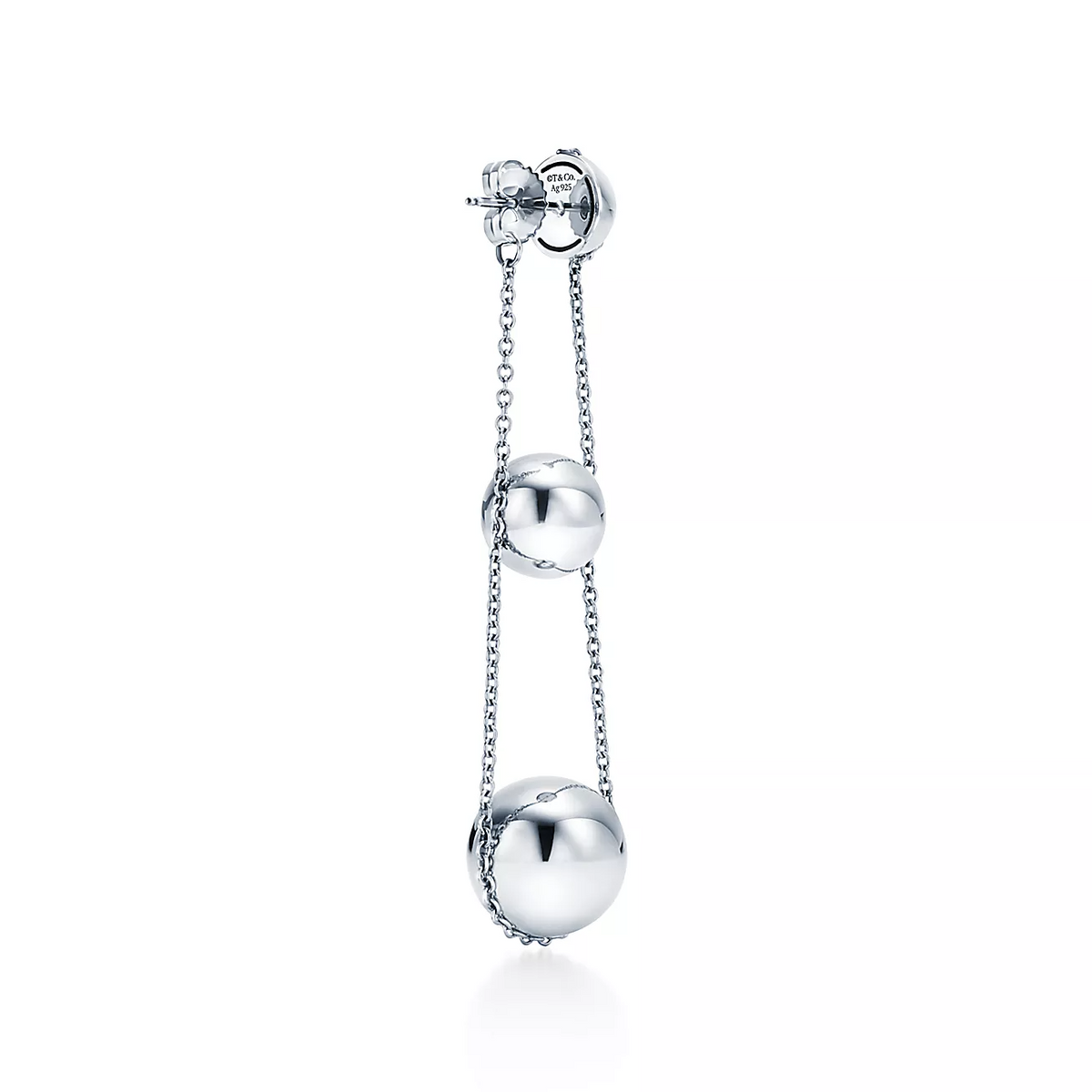 [Resenara Jewelry]TRIPLE DROP SILVER EARRINGS