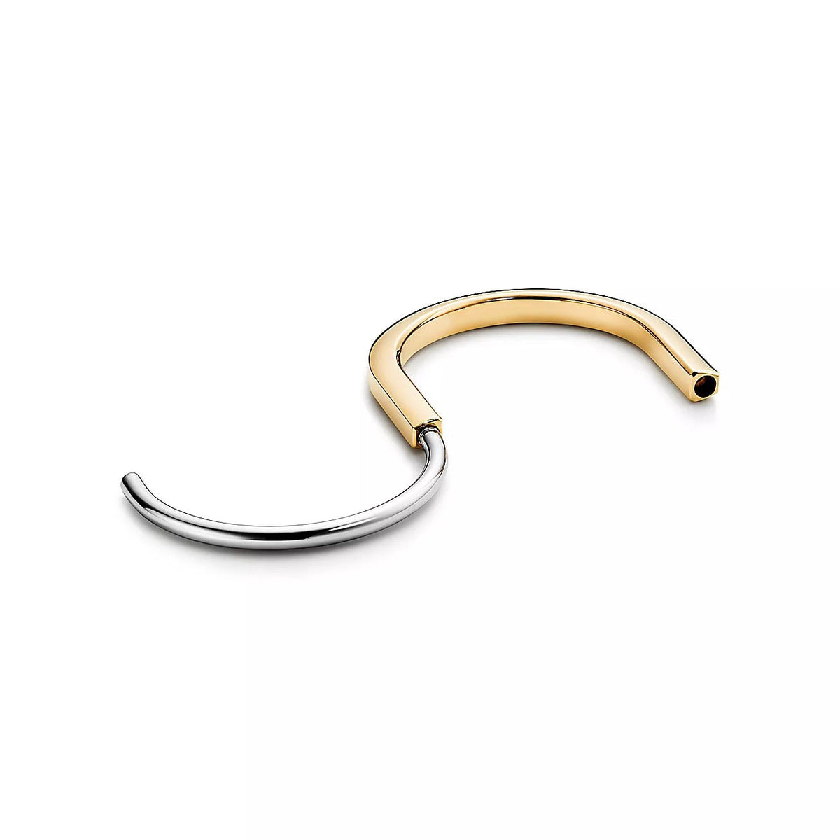 [Resenara Jewelry]LOCK BRACELET YELLOW AND WHITE GOLD
