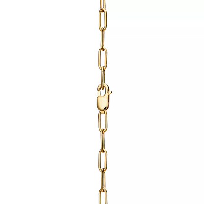 [Resenara Jewelry]LOCK NECKLACE MEDIUM PENDANT GOLD PAVED DIAMONDS