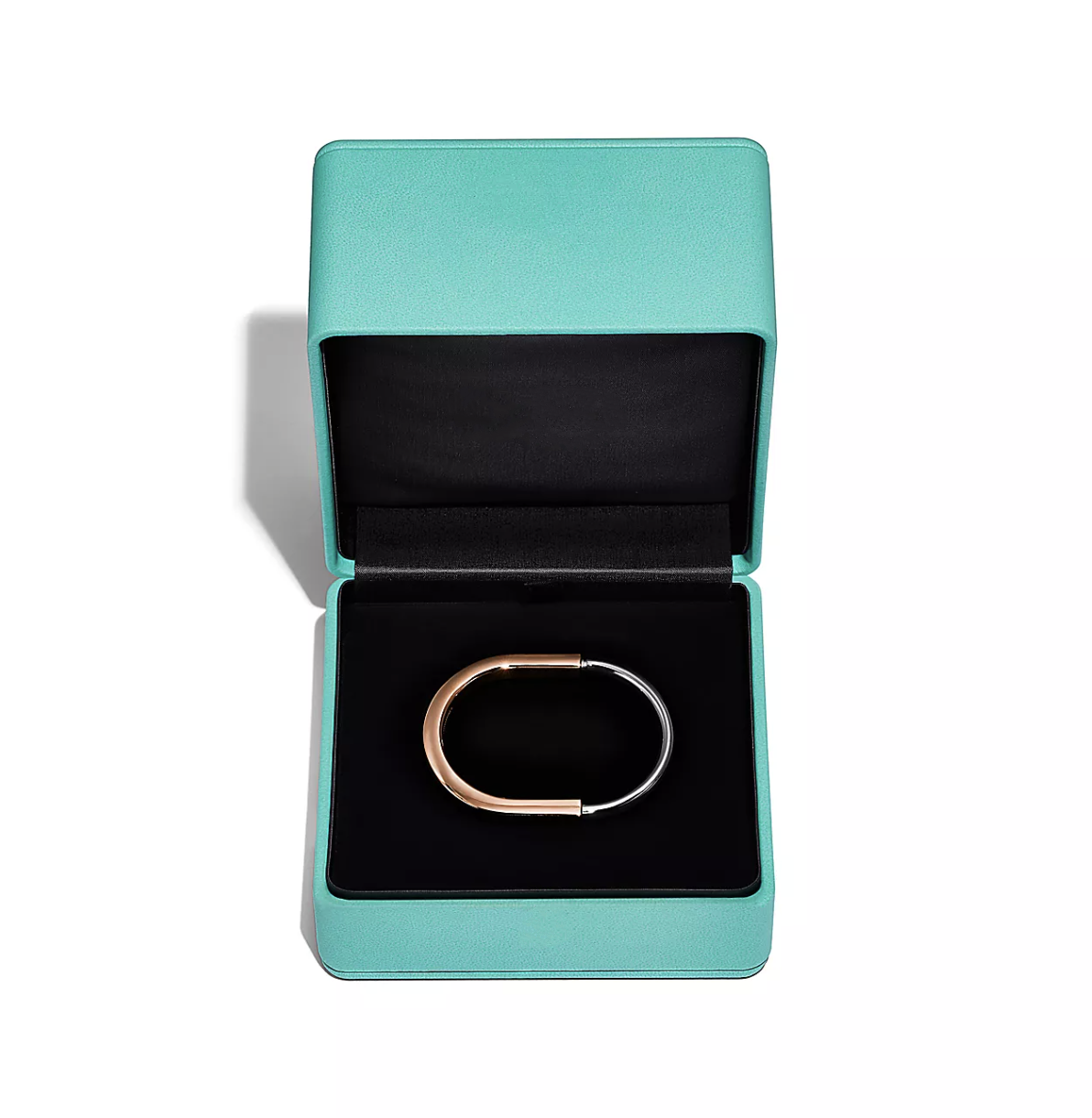 [Resenara Jewelry]LOCK BRACELET ROSE AND WHITE GOLD