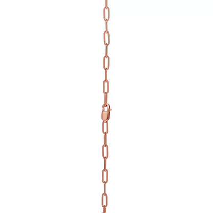 [Resenara Jewelry]LOCK MEDIUM PENDANT PINK DIAMOND PINK GOLD NECKLACE