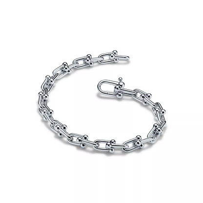 [Resenara Jewelry]HARDWEAR SMALL LINK 26 MOTIF SILVER BRACELET