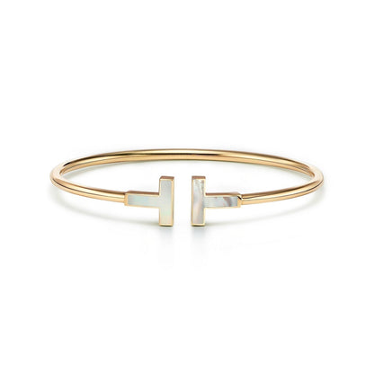 [Resenara Jewelry]T BRACELET 1.8MM MOP PINK GOLD