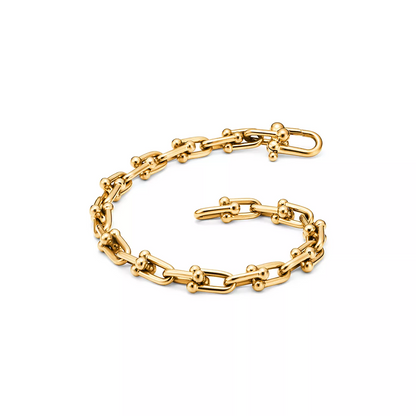 [Resenara Jewelry]HARDWEAR SMALL LINK 26 MOTIF GOLD BRACELET