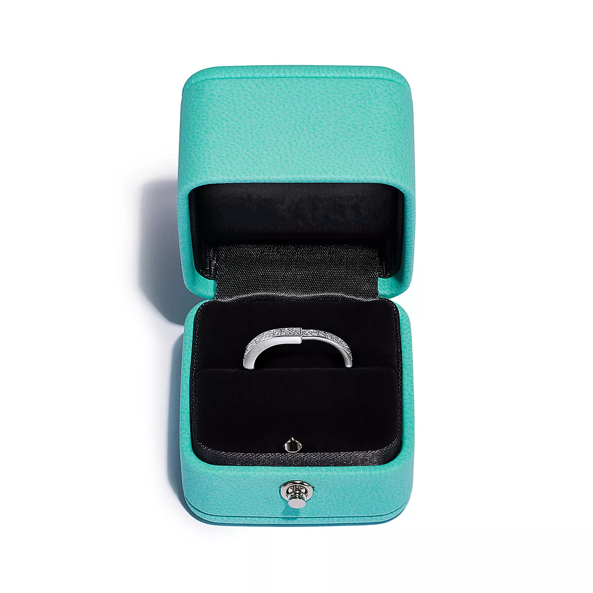 [Resenara Jewelry]LOCK RING SILVER DIAMOND PAVED