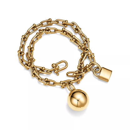 [Resenara Jewelry]HARDWEAR SMALL WRAP GOLD BRACELET