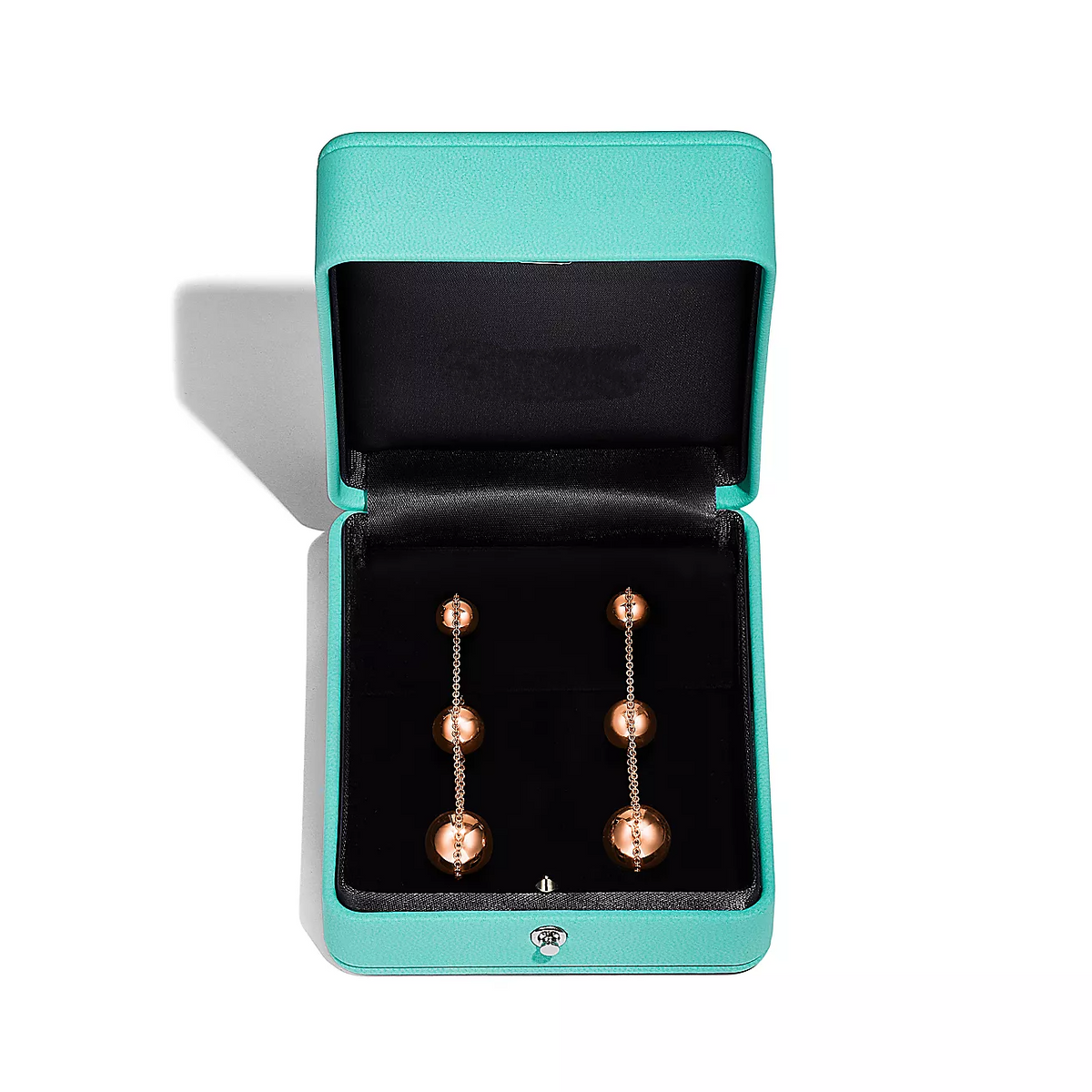 [Resenara Jewelry]TRIPLE DROP PINK GOLD EARRINGS